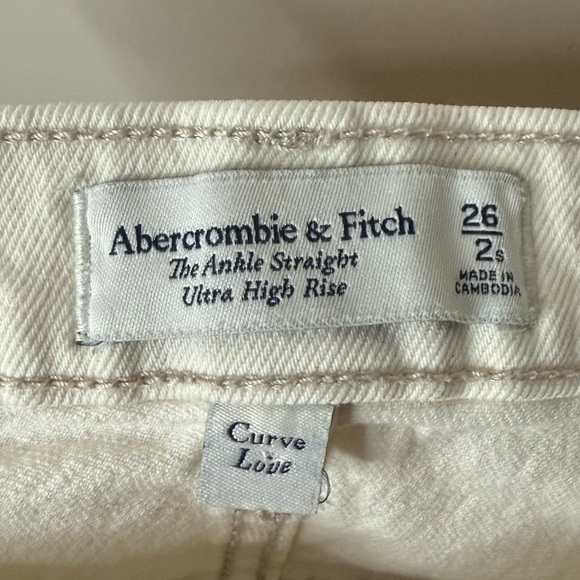 ABERCROMBIE+FITCH Curve Love Ankle Straight Ultra High Rise Jeans - Picture 7 of 8